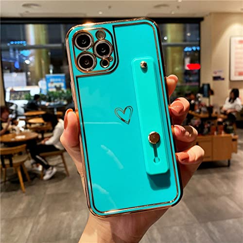 Coque iPhone 8 Plus anti chute avec béquille bracelet cœur