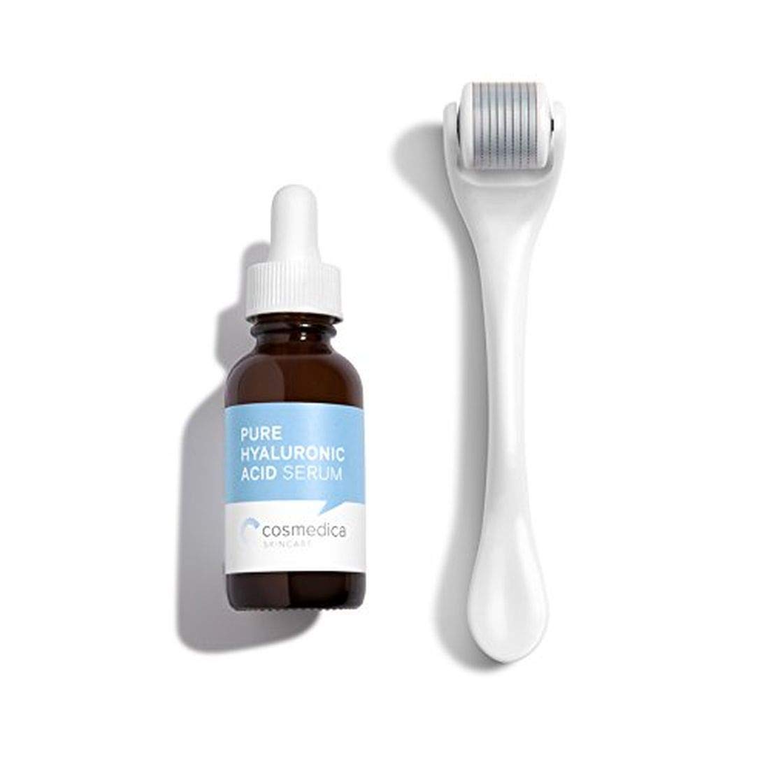Cosmedica Instant Glow Kit: Microneedle Roller Cosmetic Needling Instrument For Face and Cosmedica’s Pure Hyaluronic Acid Serum 1 oz. Cosmedica Instant Glow Kit: Microneedle Roller Cosmetic Needling Instrument For Face and Cosmedica’s Pure Hyaluronic Acid Serum 1 oz.