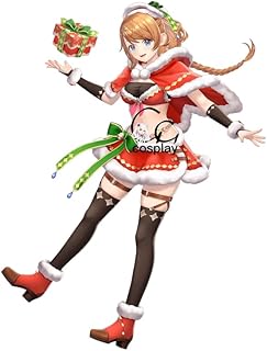 GGcosplay レスレリ レスレリアーナのアトリエ レスナ(クリスマス) コスプレ衣装 （ウィッグ 靴 道具 別売り ）ハロウィン 仮装 イベント cosplay ロールプレイング コスチューム