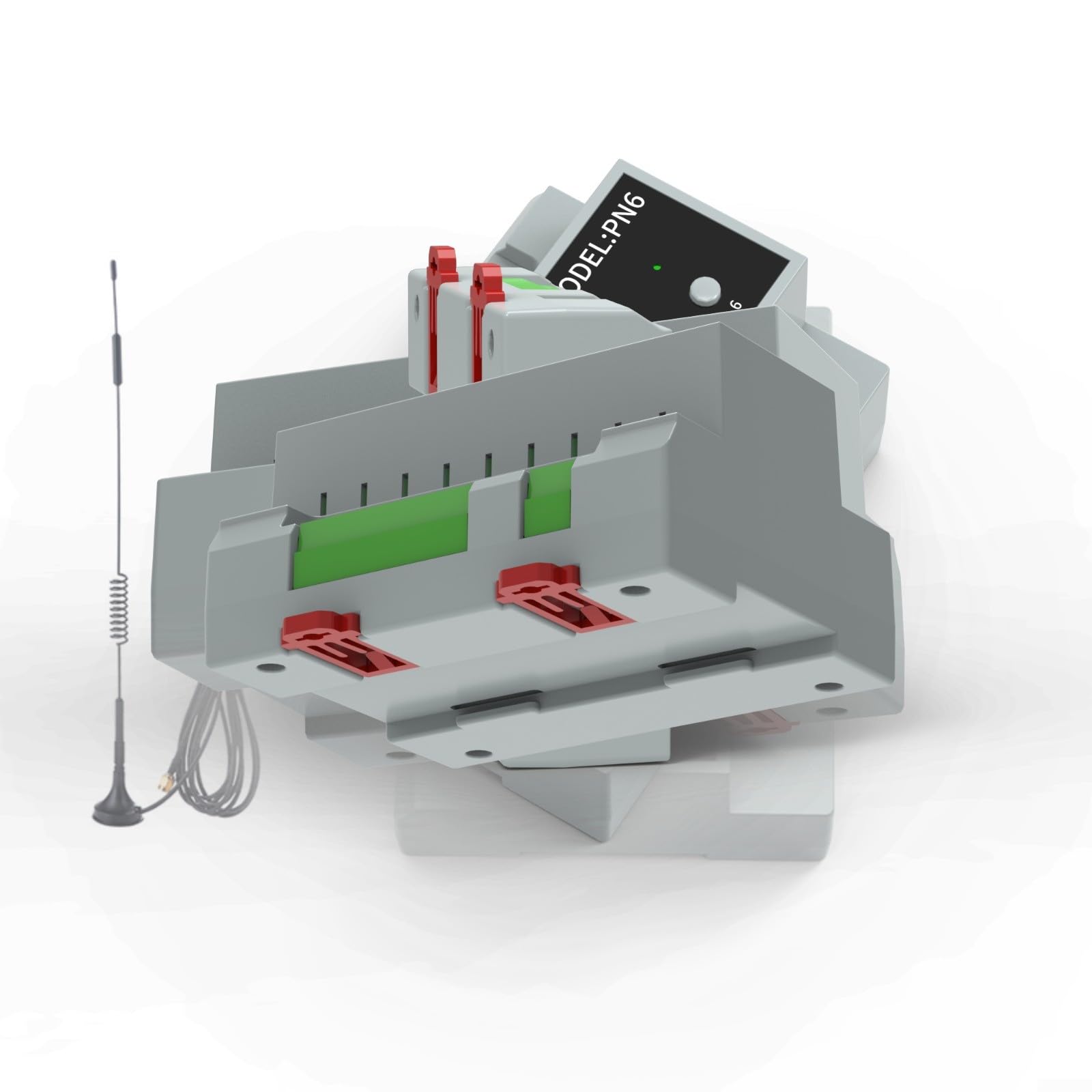 Modulo relè WiFi compatibile a 6 canali, interruttore intelligente 16A con override manuale e interfacce personalizzabili per il controllo degli elettrodomestici (antenna wifi Ex)