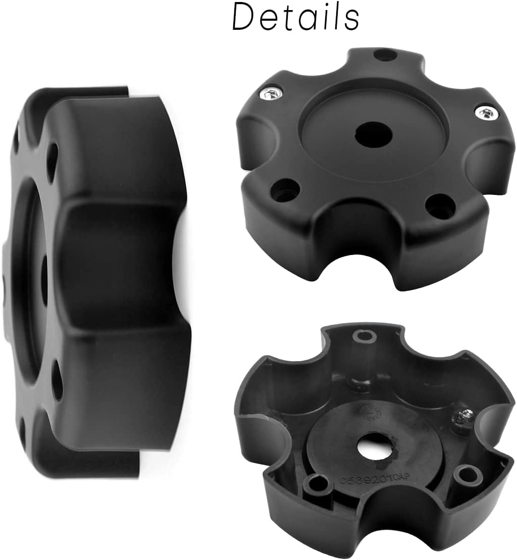 4.72in Wheel Center Caps for Metal Wheel MO 959 5 Lug MO9095127YBB Wheel Center Hubcaps,4 Pack Black Center Cover Replacement