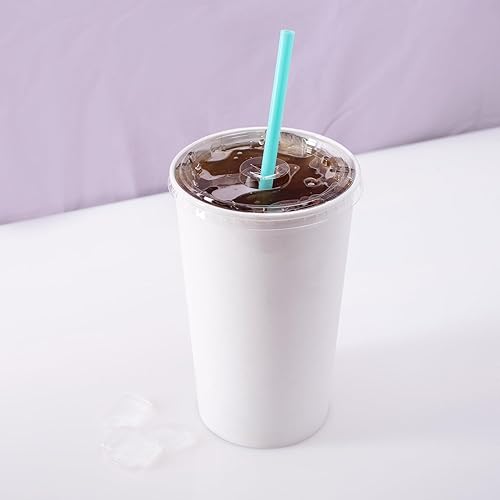 Miniatura 9 de KARAT EARTH KE-KCL115 Tapa plana PLA de 4.528 in de diámetro para vaso frío de papel de 44 oz - Caja de 480 piezas