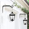 2 Staffe Da Parete In Ferro Per Cesti E Fiori – Ganci Per Lanterne E Mangiatoie, Decorazione Da Giardino, Nero