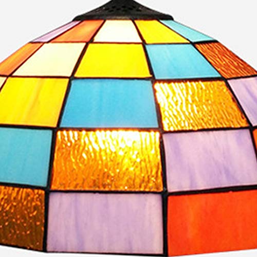 Suspension vintage créativité verre rectangle coloré pour chambre - 5