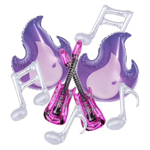 Guitare électrique violette au manche ergonomique et micros haute sortie polyvalents