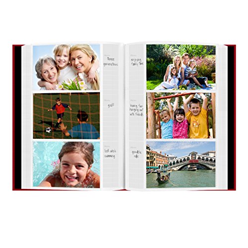 Fabric Frame Cover Photo Album 300 Pockets Hold 4X6 Photos, Apple Red #TOP5