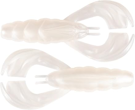 Z-MAN Hella Crawz 3.75 inches Green Pumpkin 3 Pack,Pearl White,HCR-46PK3