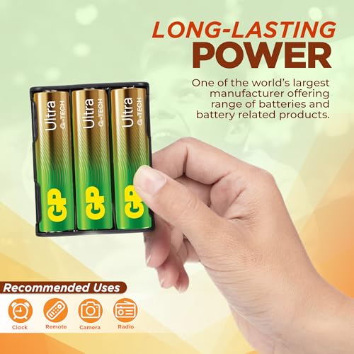 Ultra Alkaline Triple A Batteries, Long Lasting Power - Ideal for Camera, Alarm & Industrial Use - 10-Year Shelf Life - 36 Pack by GP AAA Batteries - Image 3