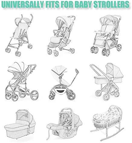 Sysmie 2 Pack Baby Stroller Mosquito Net, Durable Mesh Protection, Black — view 7