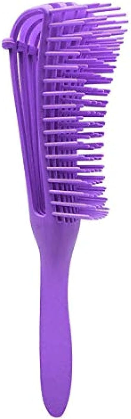 SYBF(Purple) - Detangling Brush for Curly Hair,Hair-Detangler for Afro Textured 3a to 4c Kinky Wavy for Wet/Dry/Long Thick Curly Hair,Improve Hair Texture-Easy Clean - (Purple)