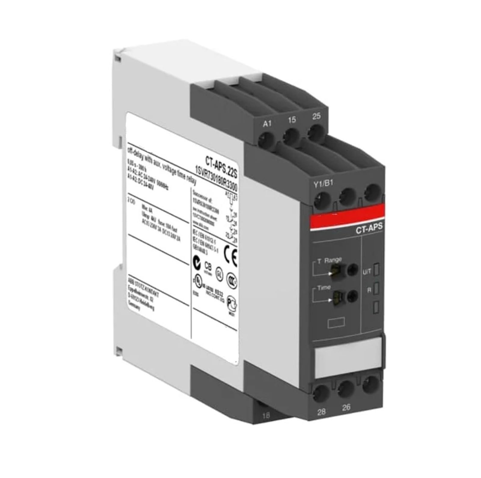 SBSSYVLMV Relay CT-APS.21S Off-delay 2c/o 24-240VAC/DC 1SVR730180R0300
