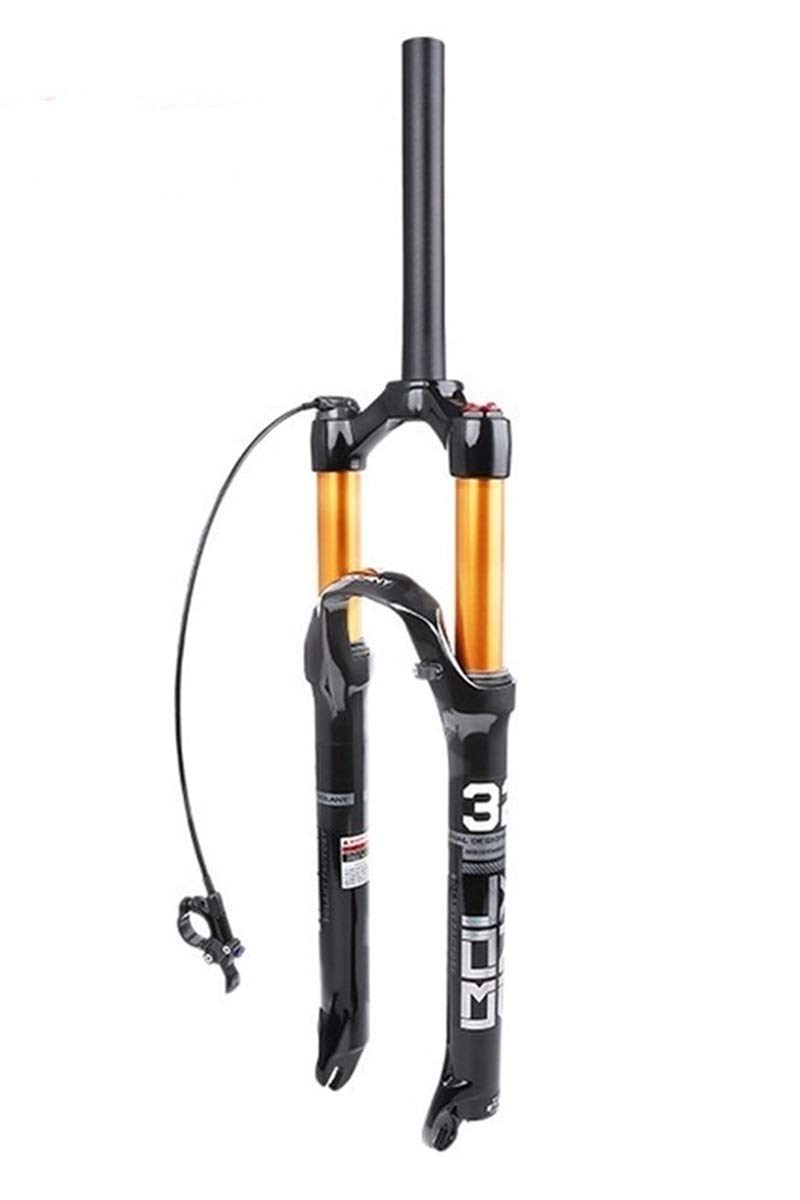 Forcella per Bici Lega di magnesio MTB Forcella per Bicicletta Sospensione pneumatica 26"/27.5inch/29er Freno a Disco per Mountain Bike HL/RL Viaggio 100mm QR per Accessori per Biciclette
