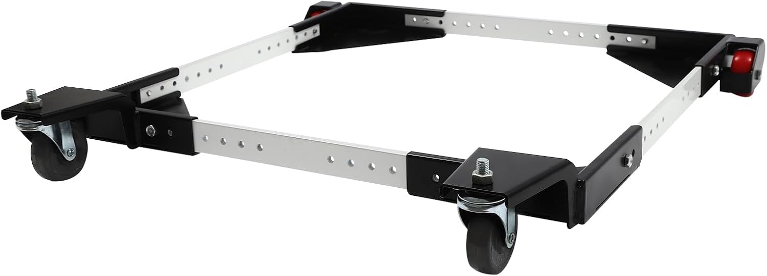 Adjustable Mobile Base, Heavy Duty Mobile Base(Black and White)