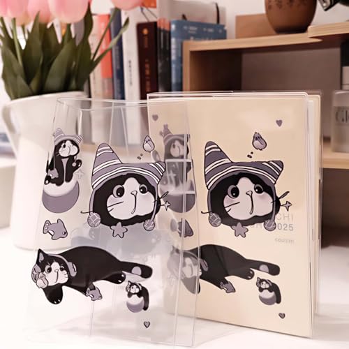 a5stalogy .Black cat a5 Clear Cover A5midori 5.6 x 8.4inces