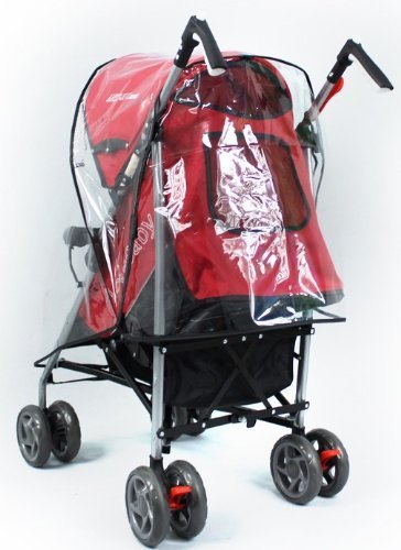 Fasoty Stroller Rain Cover Universal Waterproof Baby Stroller Cover, Rain Cover For Stroller, Jogging Stroller Rain Cover, Pushchairs Stroller Weather Shield For Wind Snow Dust, Ventilation Clear #TOP3