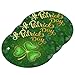 St Patrick Day Gold Clovers Kitchen Sponges Irish Shamrock Green Leaves Cleaning Dish Sponges Non-Scratch Natural Scrubber Sponge for Kitchen Bathroom Cars, pack of 3