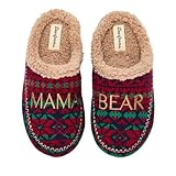 Dearfoams Zuecos a juego para mamá oso para mujer, regalos familiares para mamá, Nordic Fairisle, 7-8