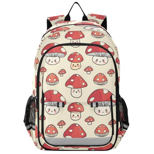 Sac à dos champignon étanche pour enfants avec compartiment ordinateur portable