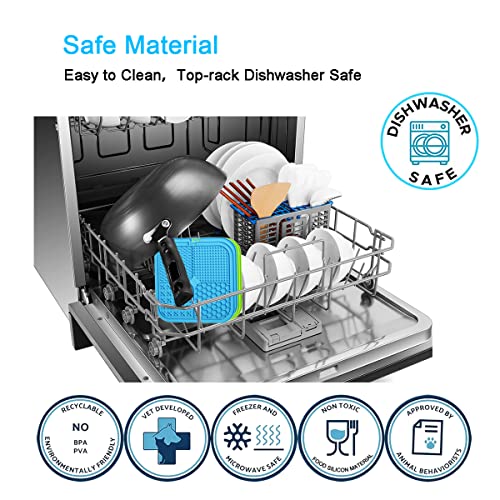 Mateeylife Licking Mat For Dogs And Cats, Premium Lick Mats With Suction Cups For Dog Anxiety Relief, Cat Lick Pad For Boredom Reducer, Dog Treat Mat Perfect For Bathing Grooming Etc. #TOP5