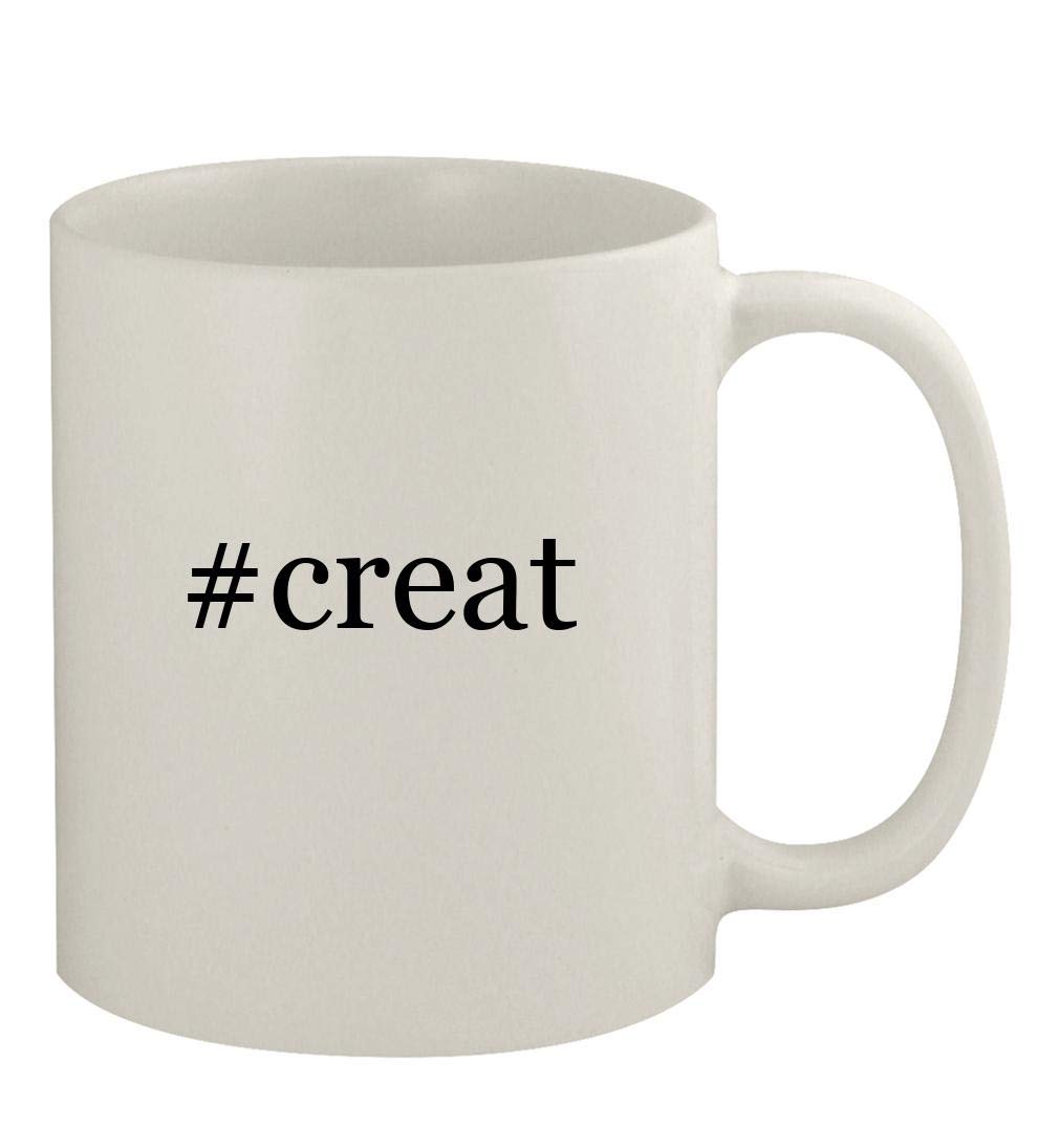 #creat - 11oz Ceramic White Coffee Mug, White
