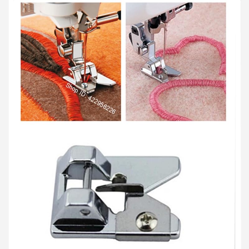 Image of ZENITH Fringe Pressure Foot Snap on Type for Automatic Electric Low Shank Sewing Machines Suitable for Usha Janome Brother Singer etc Steel Finish (Fringe)