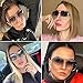 Gtand Fashion Trendy Square Aviator Gradient Sunglasses For Women Men Vintage Metal Sun Glasses