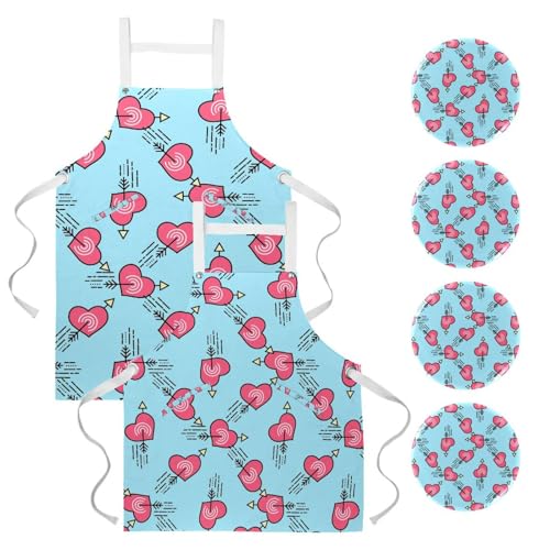 Tablier de cuisine pour pâtisserie et nettoyage de la maison multicolore