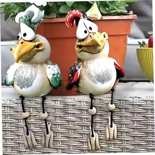 Figuras de pollos y pájaros para dar vida a estantes y alféizares aburridos 5