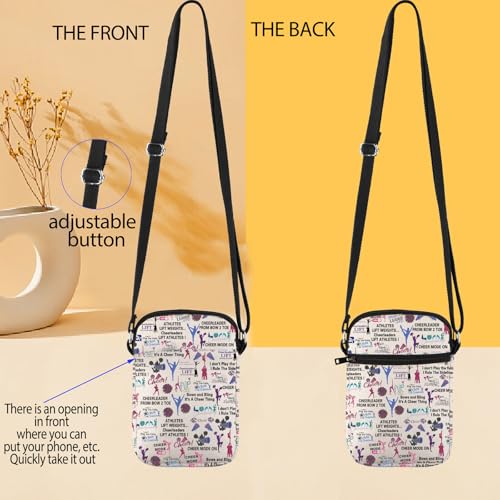 JYTAPP Cheerleading Cheer Crossbody Bag Cheerleader Gift Crossbody Purse Cheer Team Gift Cheer Lover Gift2