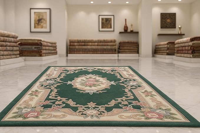 Image of Luxurious Tufted Woolen Carpet Collection Size 15 X 20 Feet (Color-Multi)