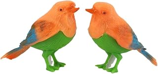 2pcs Plastic Sound Voice Control Activate Chirping Singing Birds Kids Toy Gift Comfortable and Environmentally Nice Design