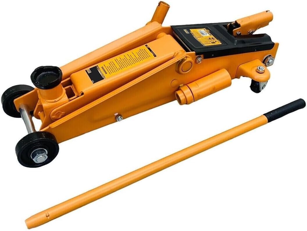 Cric Crick Sollevatore Martinetto Idraulico Professionale 3 Tonnellate/3000Kg per Auto Veicoli Assetto Basso Ribassato e Compatibile per SUV e Fuoristrada (Cod. 5833)