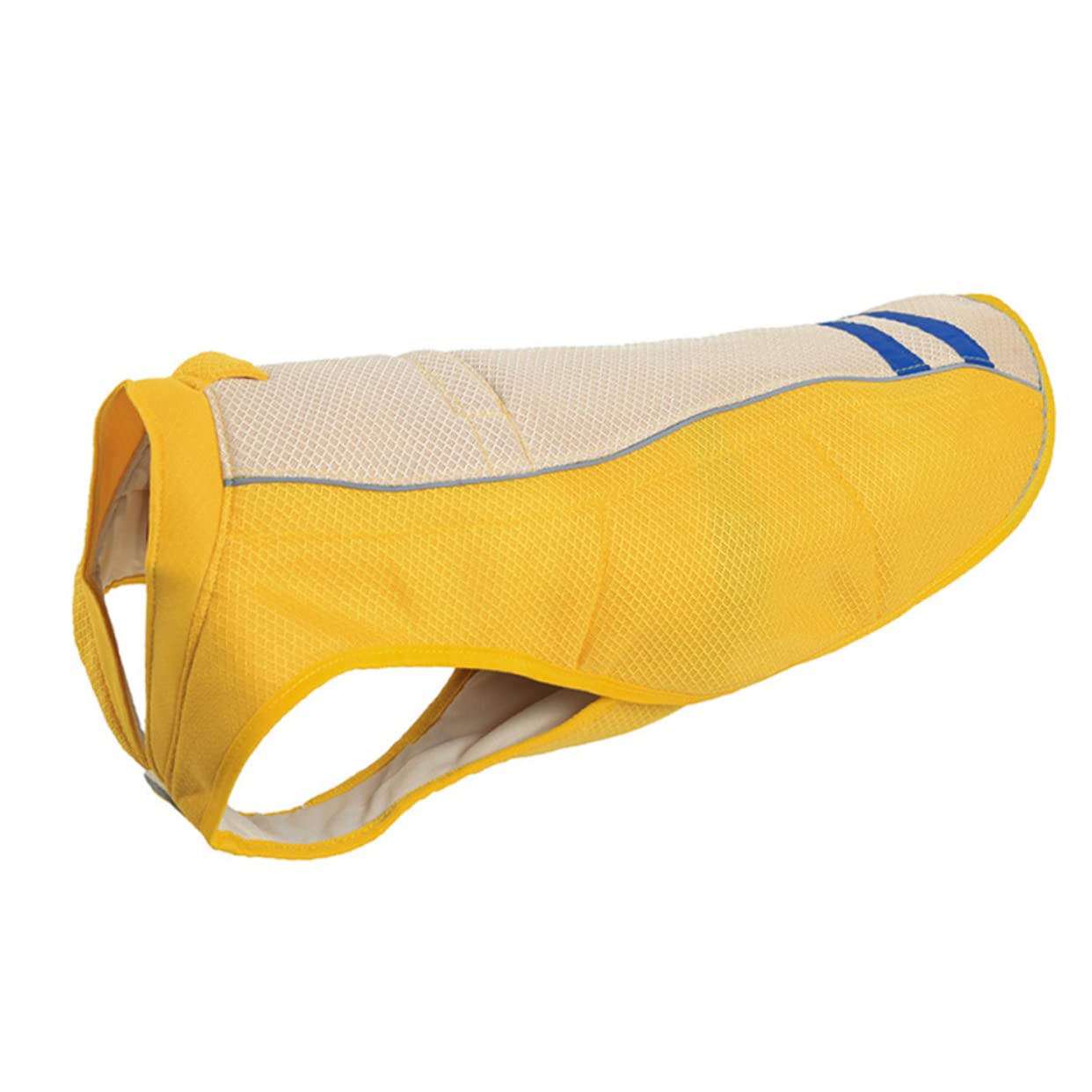 Milisten Gilet Rafraîchissant Fonction Anti-Coup de Chaleur pour Chien Jaune en Polyester pour Promenade Quotidienne et Séances Photo