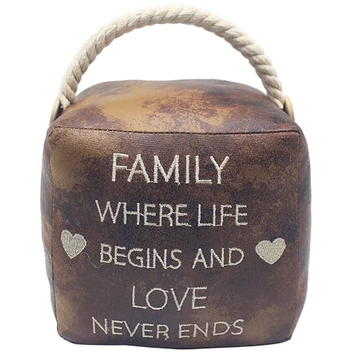 Lesser & Pavey Faux Leather Family Doorstop for Home & Office | Stylish Door Wedges & Door Stoppers for Floor | Door Stops for Indoors & Outdoors | Reliable Door Wedges for Bedroom