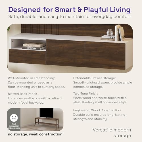 Image of Wakefit Nuevo Engineered Wood TV Unit