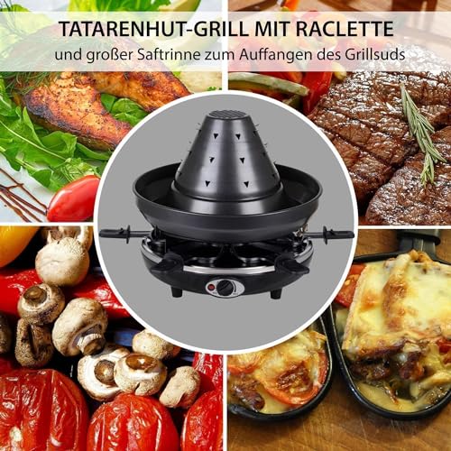 Tatarenhut Syntrox Germany für 6 Personen – Multifunktionaler Tischgrill