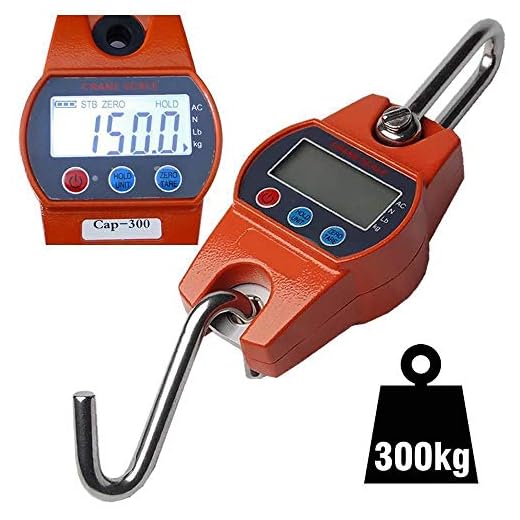 Balança suspensa digital precisão de gancho 300 Kg CBRN02665 - Commerce Brasil