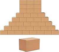 Vista 16 de Edenseelake Paquete de 40 cajas de envío de 10 x 6 x 6 pulgadas, cajas de cartón medianas para embalaje, mudanza, correo, color marrón