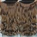 Secret Halo Hair Extensions Flip in Curly Wavy Hair Extension Synthetic Women Hairpieces 20" (Ginger Brown #10)