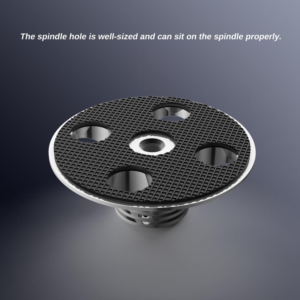 Record Weight Stabilizer Aluminium Alloy Disc Stabilizer 3”x1.26” for LP Vinyl,Turntable (Silver) image 5