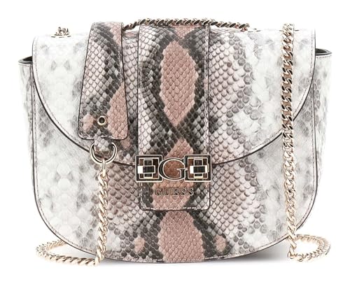 GUESS bolso bandolera Jane convertible en blanco Lotus Multi para mujer con solapa elegante