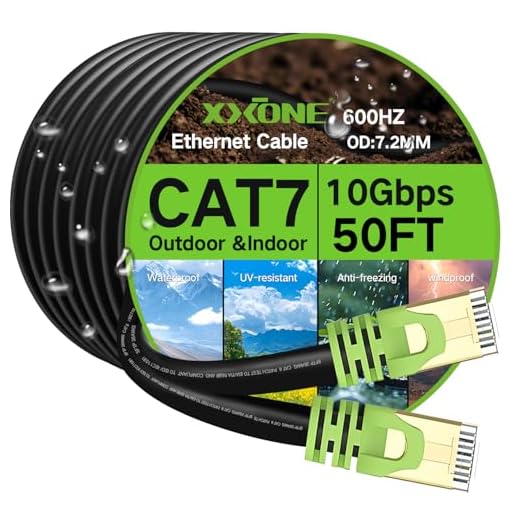 Outdoor Cat 7 Ethernet Cable 200ft
