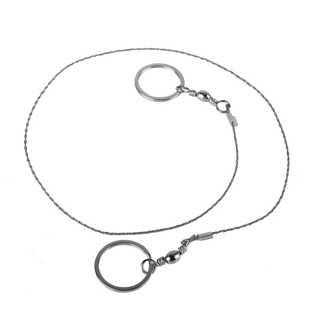 Wire Saw, Camping Saw Universal Portable Stainless Steel Wire Survival Saw 360 Lifesaving Saw Rope Saw for Camping Emergency Lifesaving