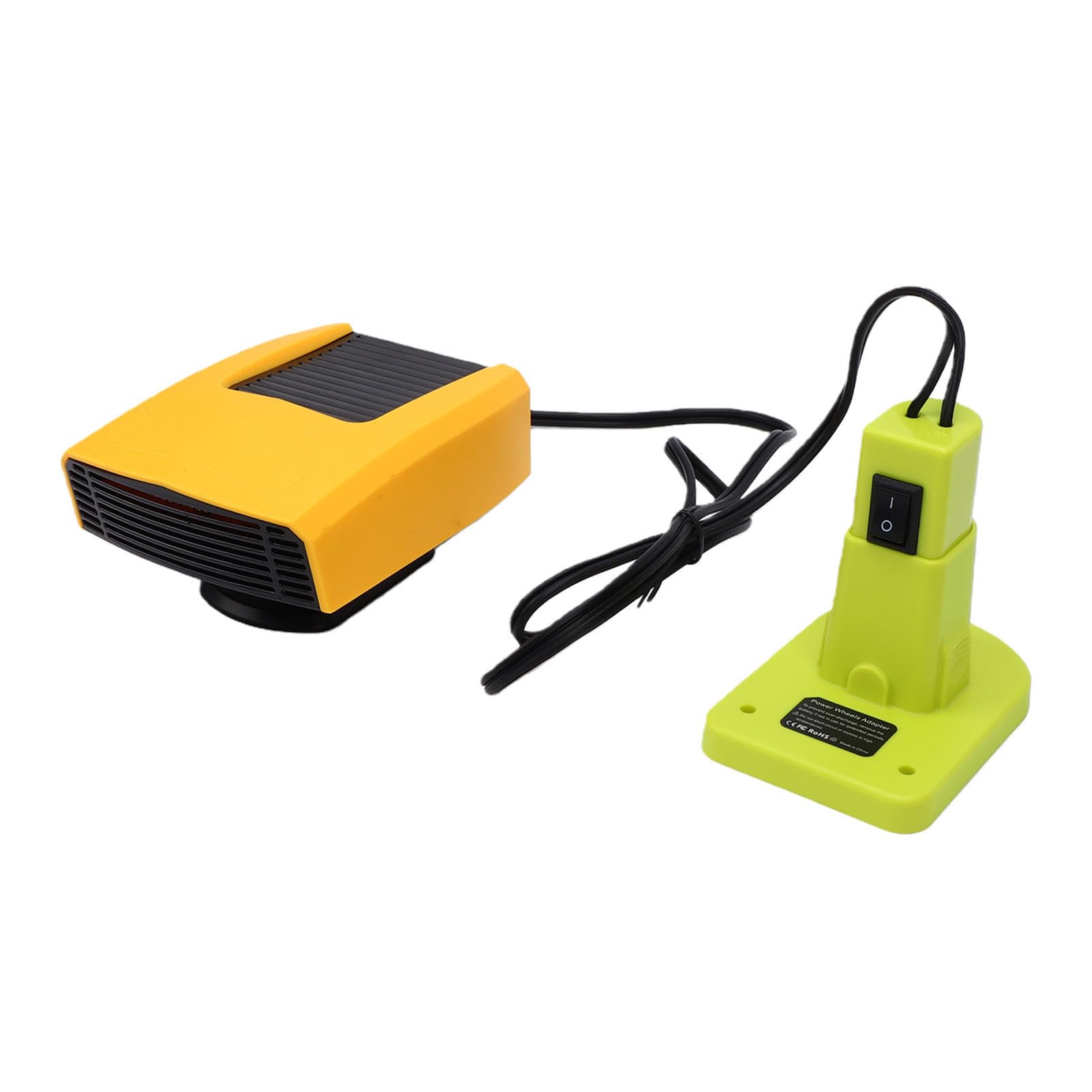 ViaGasaFamido Riscaldatore Portatile Senza Fili, Stufa Elettrica Compatta | Compatibile con Batteria Roybi 18V, 3 modalità, 2 USB, Compatto per Officina
