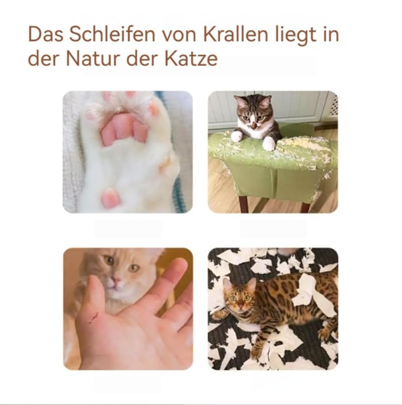 Katzenwirbel Katzenliebling, Katzenwirbel für Große Katzen, Foldable Convenient Cat Scratcher, Katzenspielzeug Intelligenz Intelligenzspielzeug, Magische Orgel Katzenkratzbrett (2 Stück)