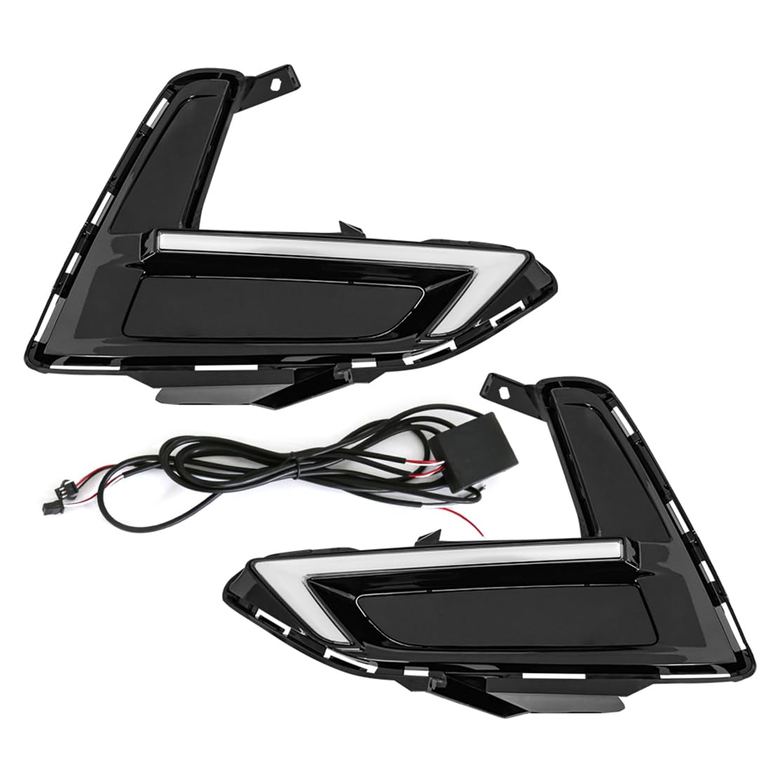 VGETTING Daytime Running Lights For Nissan Sentra 2020 2021 2022 LED Fog Light Amber Turn Signal Lamps For Sentra DRL with Bezel