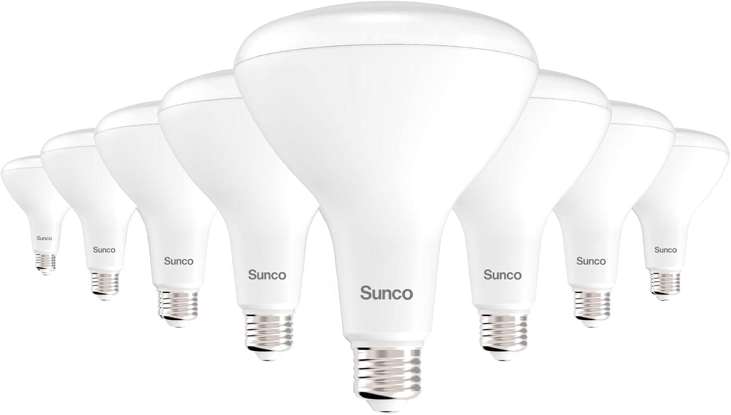 Sunco BR40 LED Light Bulbs, Indoor Flood Light, Dimmable, 2700K Soft White, 120W Equivalent 17W, 1400 LM, E26 Base, Recessed Can Light, High Lumen, Flicker-Free - UL & Energy Star 8 Pack