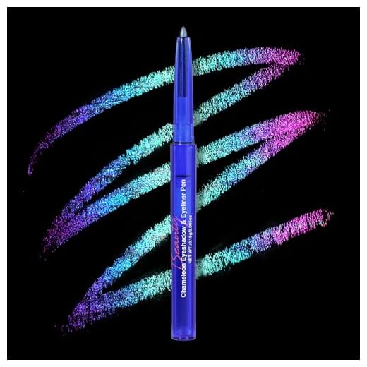 UCANBE Sombra E Delineador Em Gel Chameleon - Lápis De Olho Com Glitter Metálico Multicromático E Cores Variáveis, À Prova D'Água, Duradouro, À Prova De Manchas, Multidimensional (Verde-Azulado A Ma