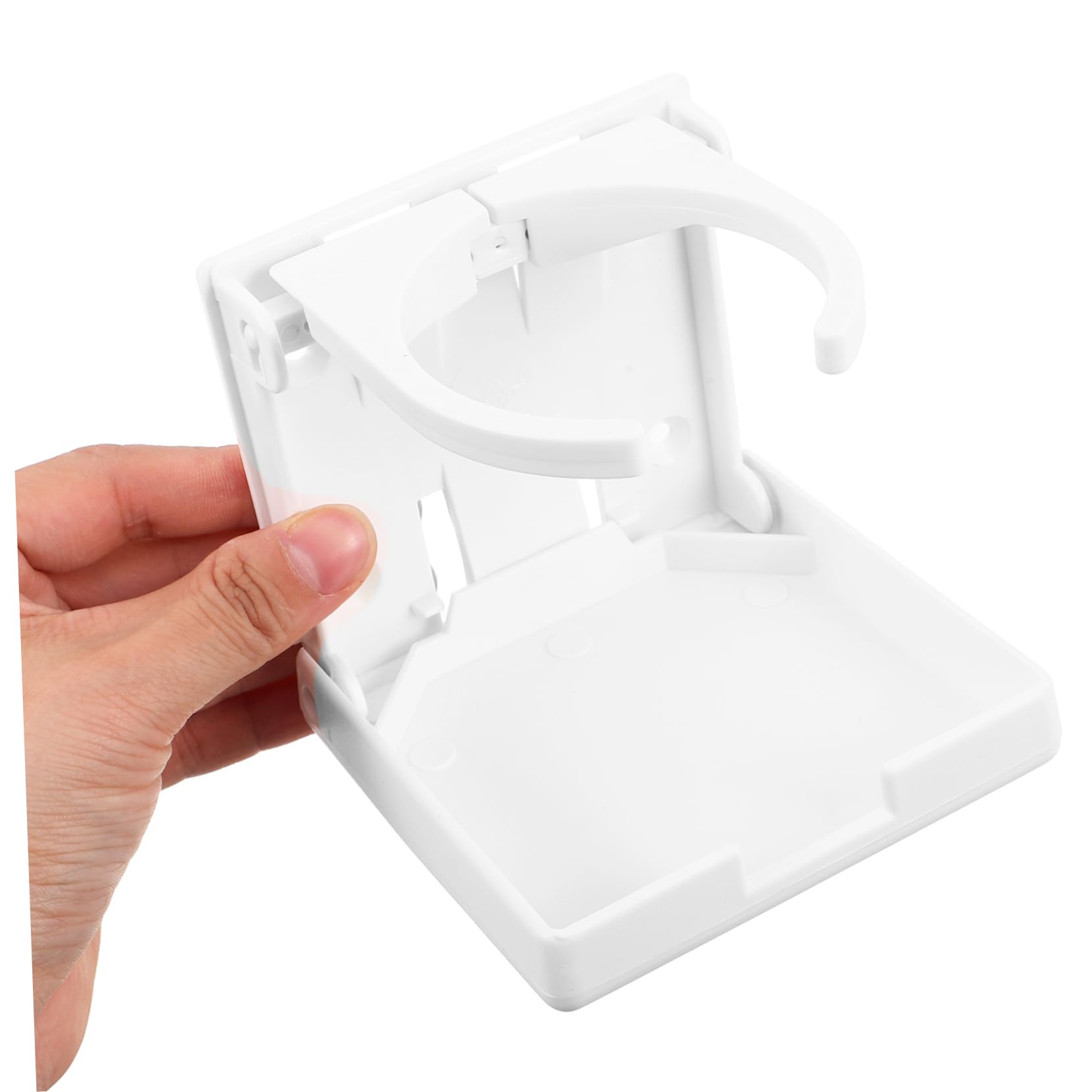 SUPVOX Portabicchieri Design Versatile e Resistente Pieghevole Bianca in Plastica Supporto Stabile per Auto e Imbarcazioni per Bevande in Barca e Veicoli
