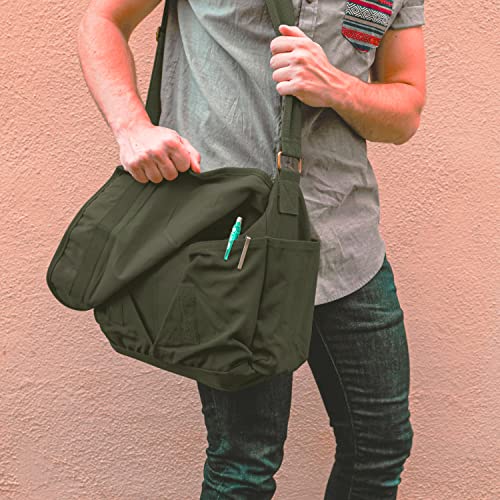 Image of Sweetbriar Classic Messenger Bag - Vintage Canvas Shoulder Bag for All-Purpose Use